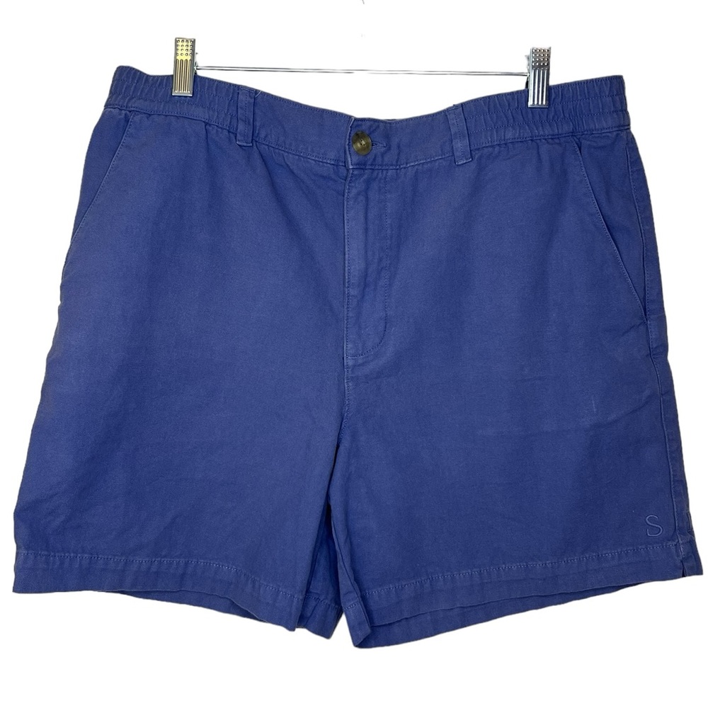 Southern Proper Men’s XL PC (Preppy Camp) Shorts in blue with 6” inseam
